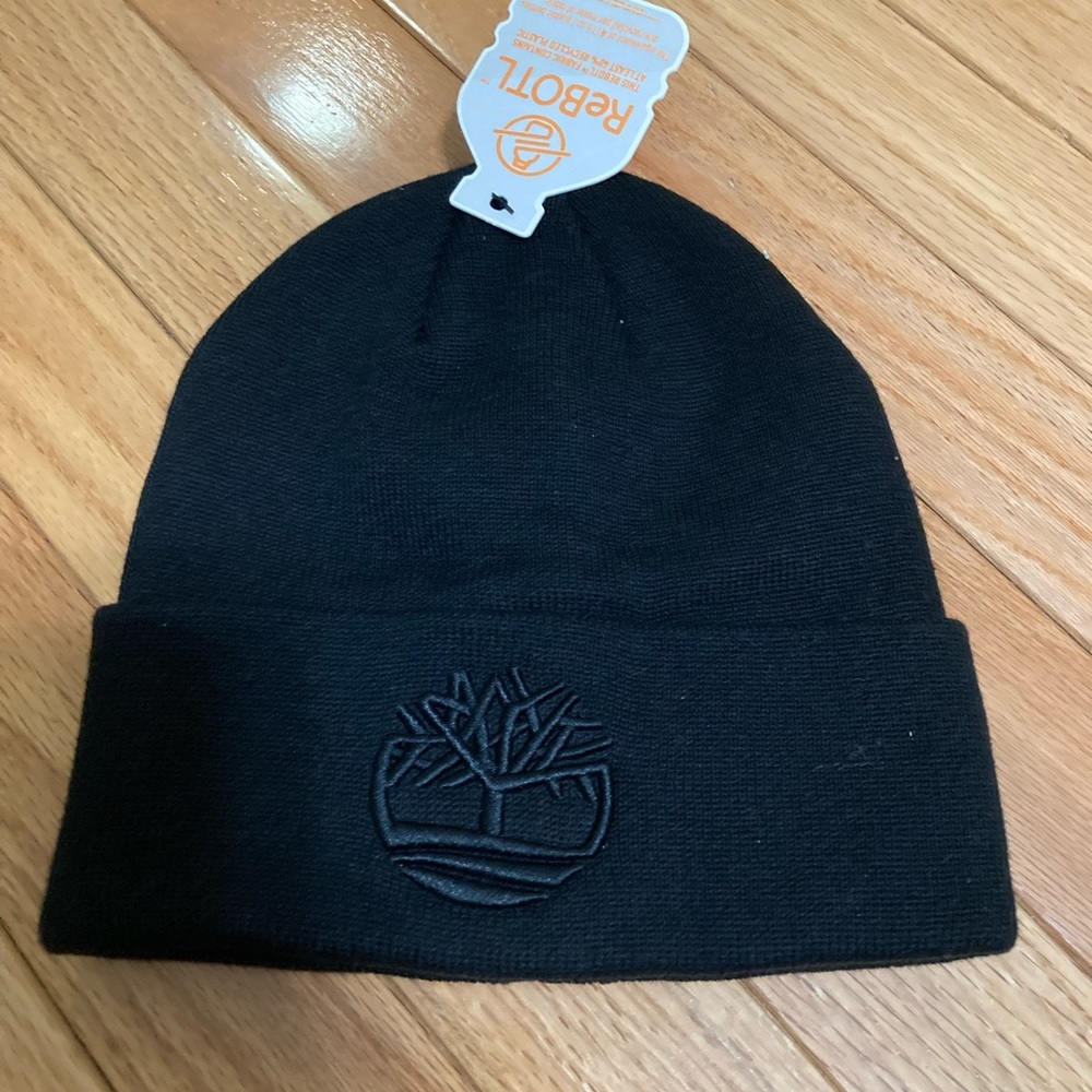 New Timberland Black Beanie Knit Hat